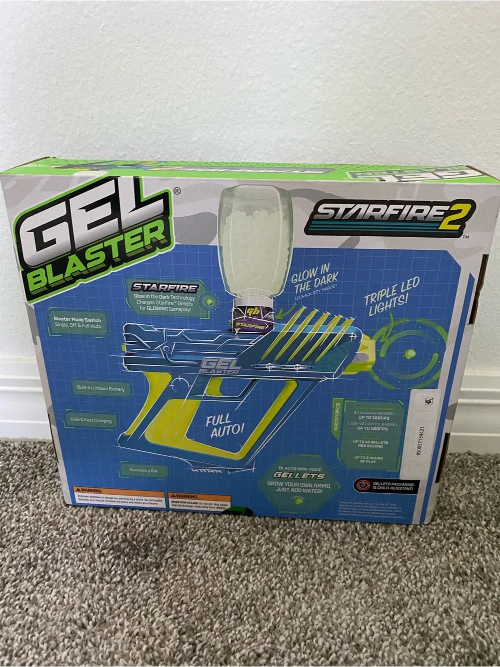 New Starfire 2 Blue & Green Gel Blaster Toy
